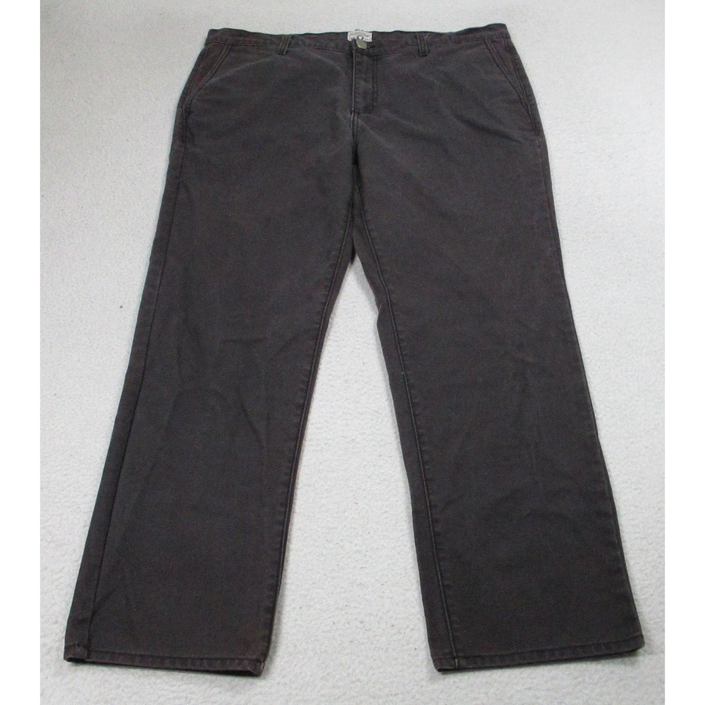 Rustic Dime Pants Mens 38x28 Gray Canvas Chino Made In USA Workwear Durable